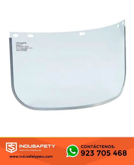 Visor de Policarbonato Con Filo de Aluminio